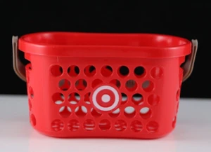 New Mini Target Shopping Basket Spirtz Bullseye Logo Hard to find! - Foto 1 di 5
