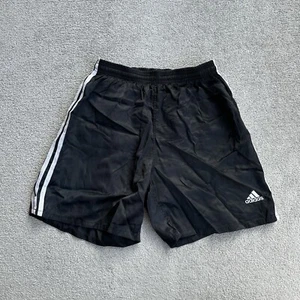 ADIDAS Herren Vintage Shorts Bermudas Medium 90er Glanz Silky 24720 Schwarz - Bild 1 von 9
