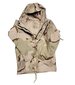 Air Force Cold Weather Lined Dessert PDU Camo Parka Hunting Jacket Men's Small - Picture 1 of 9