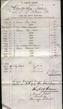 1880 CARLISLE - GILKERSON, Wine & Spirit Merchants, 17 Scotch St, WHISKY bill