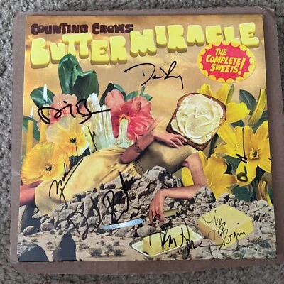 Counting Crows Butter Miracle Complete Sweets Black Vinyl Autographed Signed - Image 1 of 2