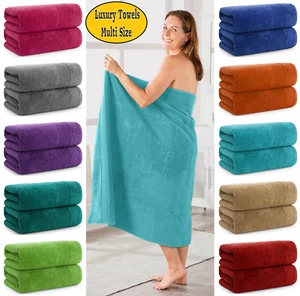 Luxury 800 GSM Jumbo Bath Sheets Egyptian Cotton Super Soft Thick XL Bath Towels - Picture 1 of 25