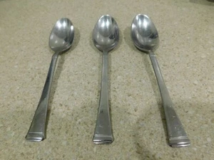 Teaspoon Bennett (Stainless) by Wallace Silver 6 3/8 Set Of 3 Silverware . - Picture 1 of 7