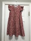 patpat Girls Spring Dress Pinkish With White Dots Soft NWOT Size 8-9 Years