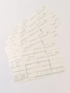 1960-80 Ära CPD Chicago Polizei Funk Kommunikation Versand Info Karten Posten von 6 - Bild 1 von 5