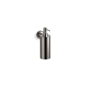 KOHLER 2.36" Standard Soap/Lotion Dispenser Wall-Mount Metal Vibrant Titanium - Picture 1 of 1