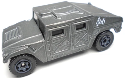 2022 MATCHBOX HUMVEE HUMMER IN GEN GRAY 1:70 DIECAST 2 5/8" SUV TRUCK WITH WHITE - Image 1 of 4