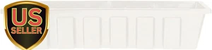Poly-Pro Plastic Flower Box Planter, White, 18-Inch - Picture 1 of 1