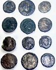 12 Coins Ancient Roman Coin Lot of Roman Emperors 260 AD-380 AD Old Rare Coins