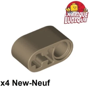 Lego Technic 4X Liftarm Thick 1X2 Axle Axe Hole Croix Trou Beige Foncé 60483 NEW - Picture 1 of 1