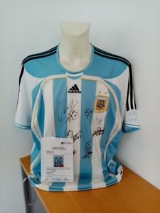 Argentinien Trikot WM 2006 Teamsigniert inkl. Maradona und Messi Adidas Neu XL
