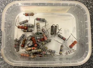 Lot of Vintage Assorted Resistors - Mixed Values - Great for Restoration and DIY - Picture 1 of 5