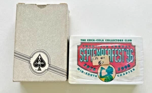 PERSONALISIERTE SPIELKARTEN CLUB SAMMLER COCA COLA 1996 MADE U.S.A. - Bild 1 von 2