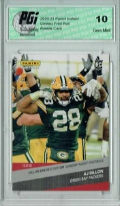 A.J. Dillon 2020 Panini Instant #185 Just 129 Ever Made Rookie Card PGI 10 - Picture 1 of 1