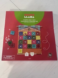 NIP Mondo Llama Create Your Own Christmas Calendar Countdown Kit Felt Sewing Cra - Picture 1 of 7