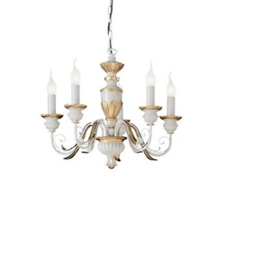 IDEAL LUX FIRENZE SP5, lampadario classico da camera da letto o soggiorno 5 luci - Foto 1 di 1