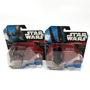 Star Wars Hot Wheels Diecast First Order Tie Fighter & Kylo Ren Command Shuttle - Picture 1 of 9