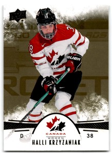 2016-17 Halli Krzyzaniak Upper Deck Team Canada Juniors Gold Rookie