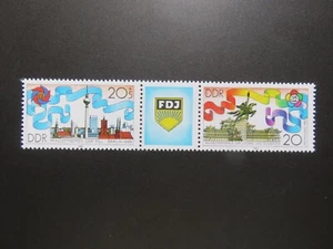 RDA 1989 Mi-Nr. DD WZd796 Jugendfestival Berlin Phjongjang nuevo - Imagen 1 de 2