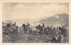 Ukraine - In the Carpathians - German artillery moving away from the bivouac, am