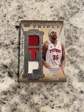2008 2008-09 UD PREMIER RARE REMNANTS TRIPLE RASHEED WALLACE #RR3-RW PATCH /50