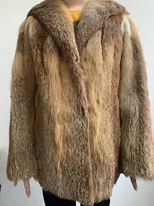 Fuchsjacke Pelzmantel Rotfuchs braun Damenjacke Vintage Pelz gebraucht - Bild 1 von 5