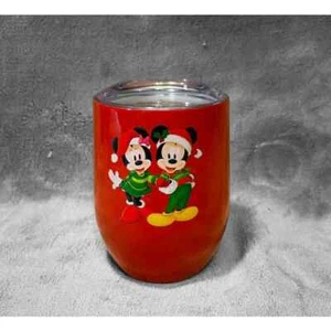 Taza aislante de vacaciones de Navidad Mickey & Minnie con tapa - Imagen 1 de 2