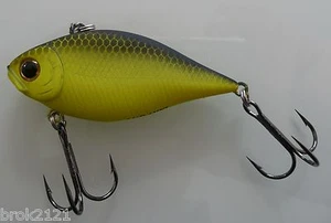  Lippless Gleitköder LUCKY CRAFT LVR MINI CHART BLACK Barsch Hecht Zander  - Bild 1 von 2