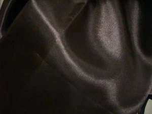 SATIN Stoff SCHWARZ  Hochzeit HUSSE Meterware Stoff Stoffe - Bild 1 von 1