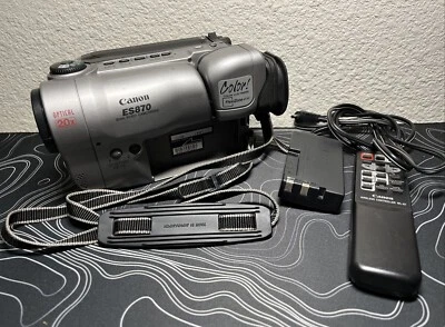 Canon ES870A HI-FI Stereo 8mm Video8 Camcorder Player W Remote AS IS UNTESTED - Image 1 of 4