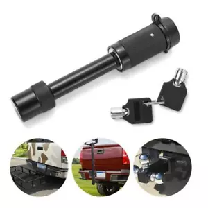 Hitch Pin Lock Tow Bar Tongue Trojan Anti Theft Caravan Trailer Towbar 5/8" BLK - Picture 1 of 12