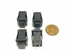 4 Pieces Square Black Ds-430 Push Button Switch Latching Open N/0 Locking