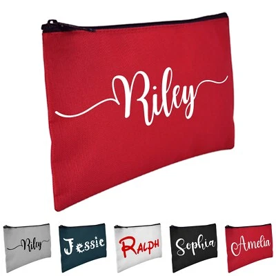 BLITZ-MARKET Personalised Named Pencil Case Stationery Pouch Kids Boy Girl Back to School Bag