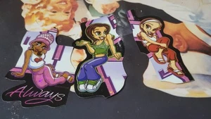 Cute Girl Holo Prisma Vending Sticker Aufkleber glänzend 2003 Sammlerstück Konvolut - Bild 1 von 2