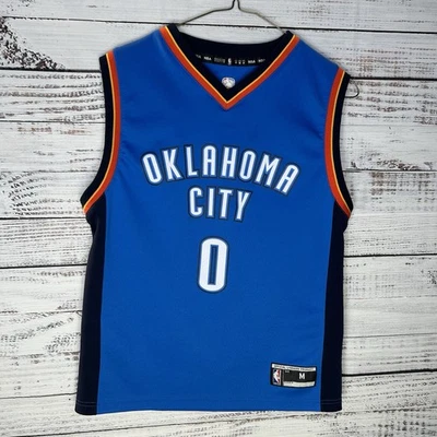 Adidas Russell Westbrook #0 Oklahoma City OKC Thunder NBA Jersey Youth Medium - Image 1 of 4