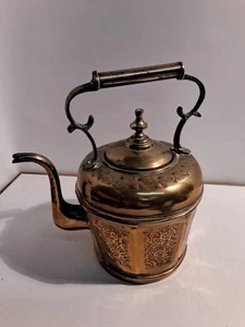 Tetera tradicional marroquí vintage de latón - Imagen 1 de 10