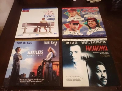 Lot of Tom Hanks Laserdiscs Forrest Gump Sleepless in Seattle Funky Formats V2 - Imagem 1 de 4