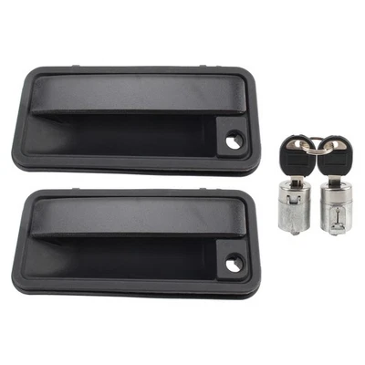 Exterior Front Door Handle w/ Lock Cylinder for Chevrolet 88-94 C1500 GMC K1500 - Image 1 of 4