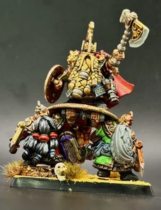 USA Duty Paid Painted Dwarf Lords with Shieldbearers The Old World WFB miniature - Picture 1 of 8
