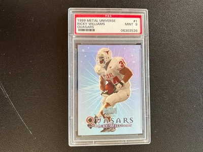 Ricky Williams 1999 Metal Universe Quasars Rookie RC Texas Longhorns PSA 9 E22 - Image 1 of 2