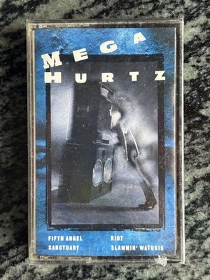 1988 Mega Hurtz Heavy Metal Compilation Cassette Tape Sanctuary Fifth Angel Riot - Image 1 of 4