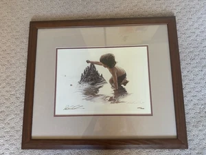 Steve Hanks “Drip Castles" Framed Limited Edition Print Wall Art Beach 2462/4000 - Picture 1 of 16