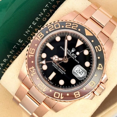 Rolex GMT-Master II 2024 Rootbeer 126715CHNR oro rosa 40 mm reloj caja papeles Foto 1 de 4
