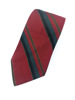 Corbata Polo by Ralph Lauren Para Hombre 100% Repp Seda Rojo Azul Verde Rayas Foto 1 de 4