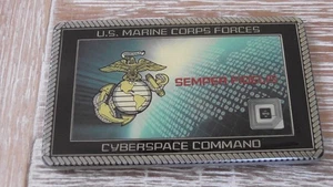 USMC MARFORCYBER Cyber Command Commanders Challenge Coin #D345 - Bild 1 von 8
