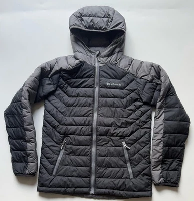 Columbia Omni Heat Youth Boys Puffer Jacket Coat Black & Gray Size Large 14/16 - Image 1 of 4
