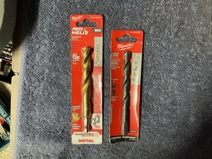 2 Milwaukee Bits-Red Helix 1/2" Titanium 48-89-4629 & General Purpose 48-89-2730 - Picture 1 of 7