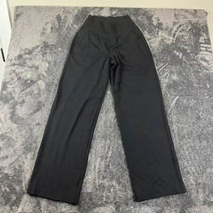 Athleta Venice High Rise Wide Leg Pants Black Womens XS Nylon Stretch Athleisure - Picture 1 of 10