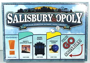 Juego de mesa Salisbury Opoly para fans de Salisbury Carolina del Norte ¡Nuevo! Salisburyopoly - Imagen 1 de 4