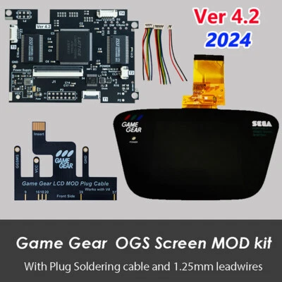 For Sega Game Gear GG Console V4.2 LCD Highlight Screen Kit Low Power Spare Part - Image 1 of 4